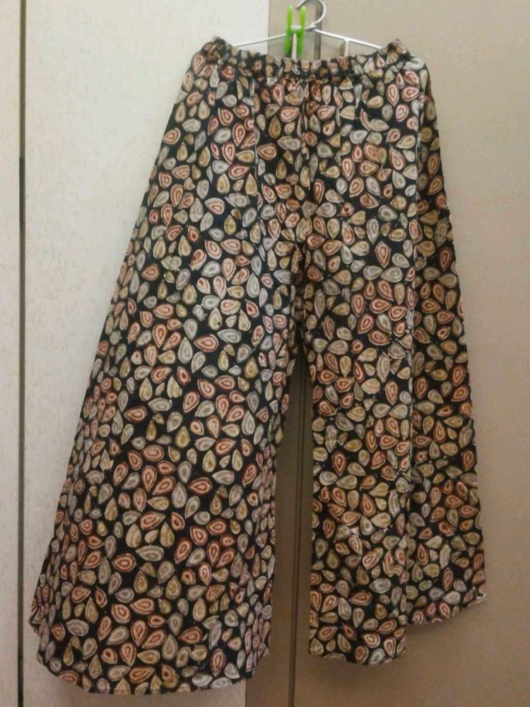 Kalamkari Print Palazzo Pants