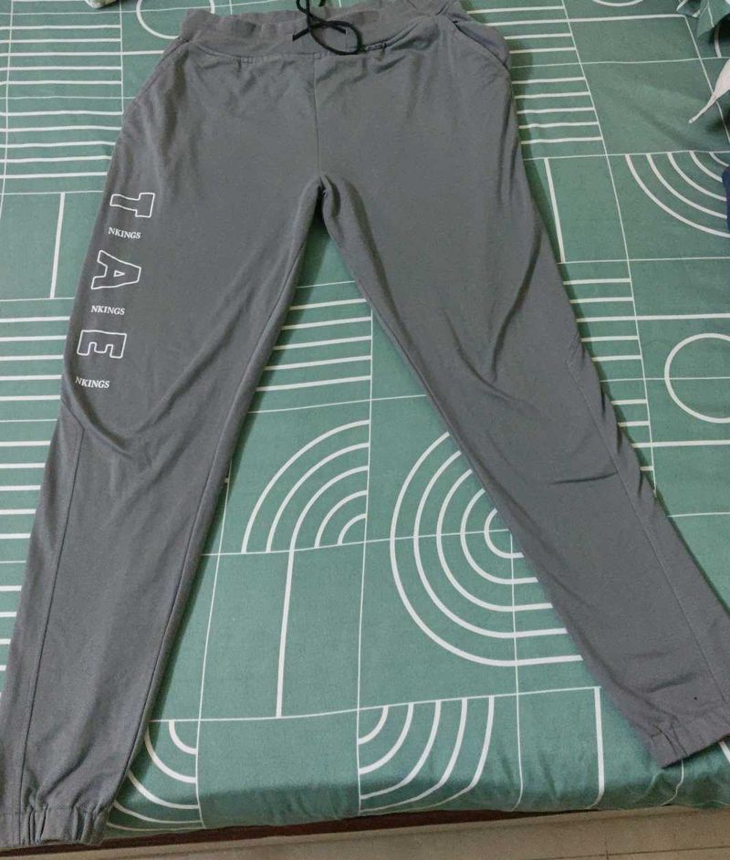 Men's Grey Athleisure Joggers