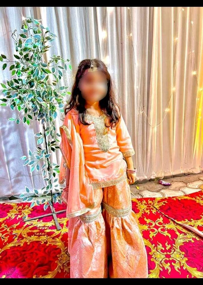 Pakistani gharara suit.