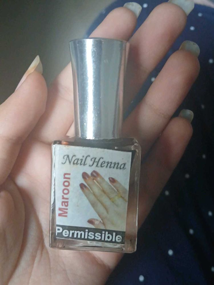 Nail Henna Maroon
