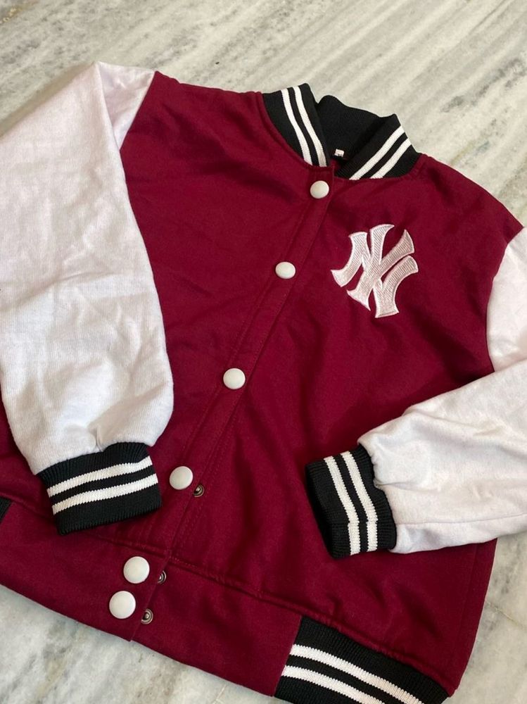 Varsity Jacket Red Size:M