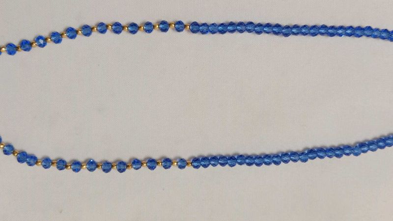 Elegant Blue Crystal Necklace