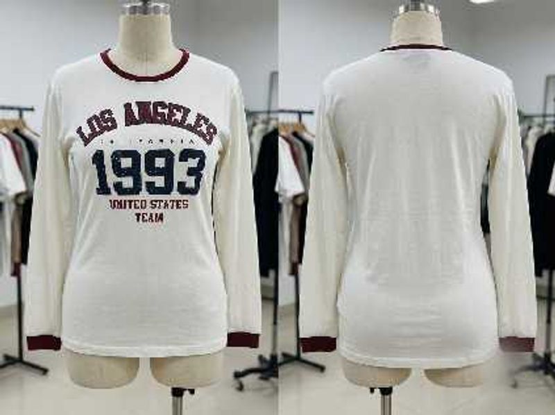 Comfortable White Long Sleeve T-Shirt