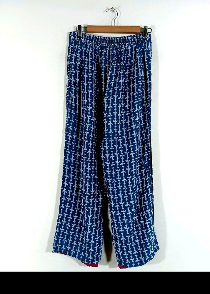 Double Layered Stylish Indigo Palazzo