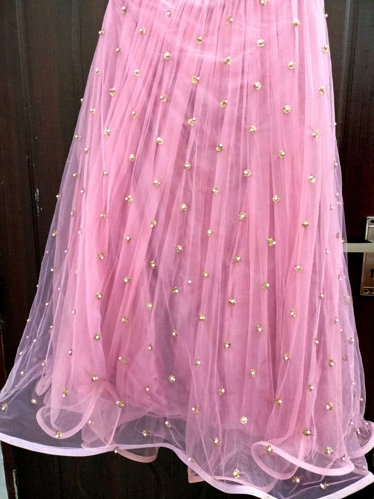 Onion Colour Showroom Piece Lehanga