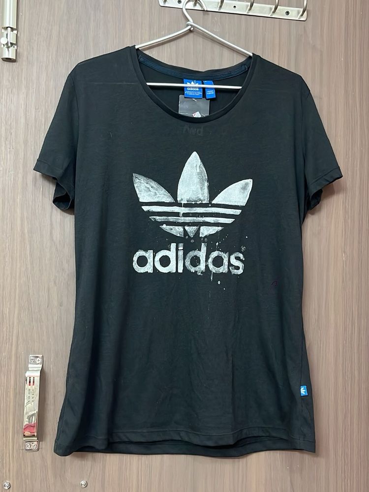 Adidas Black Trefoil T-Shirt for L and Xl