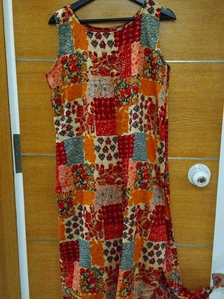 Hand Stitched Beautiful Multicolour Kurti