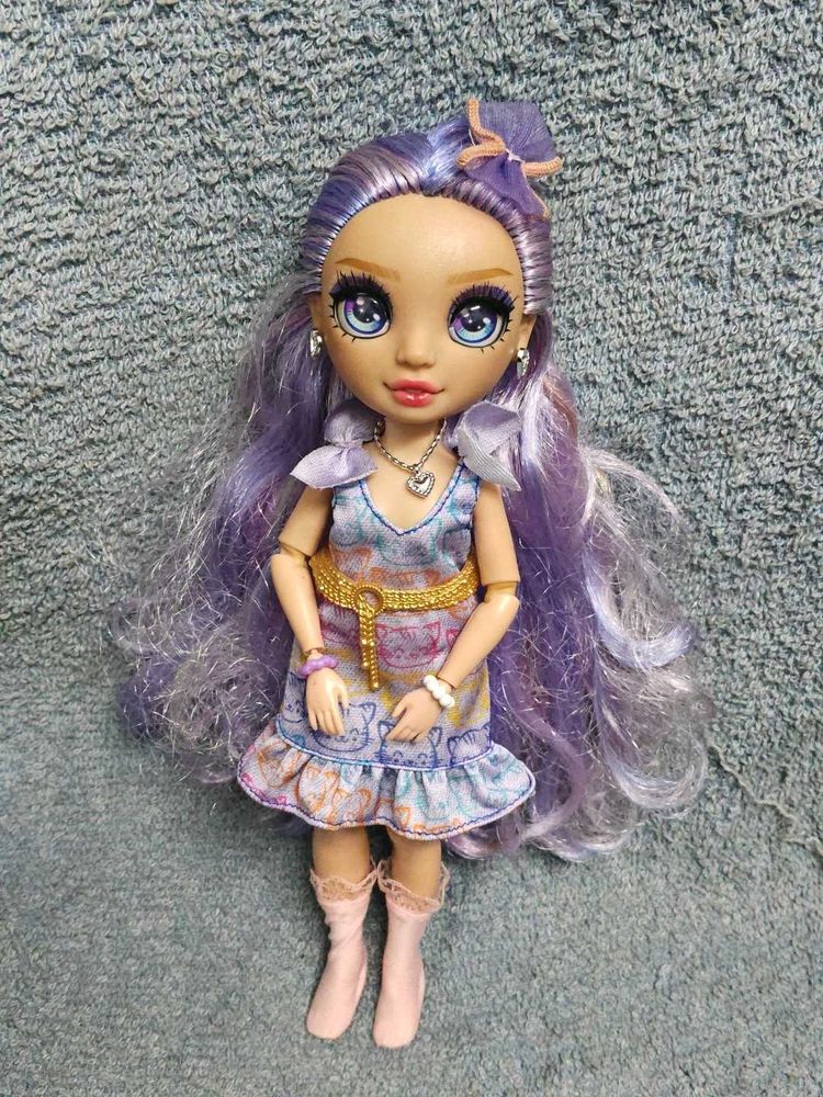 Rainbow High Doll with Long Purple Hair