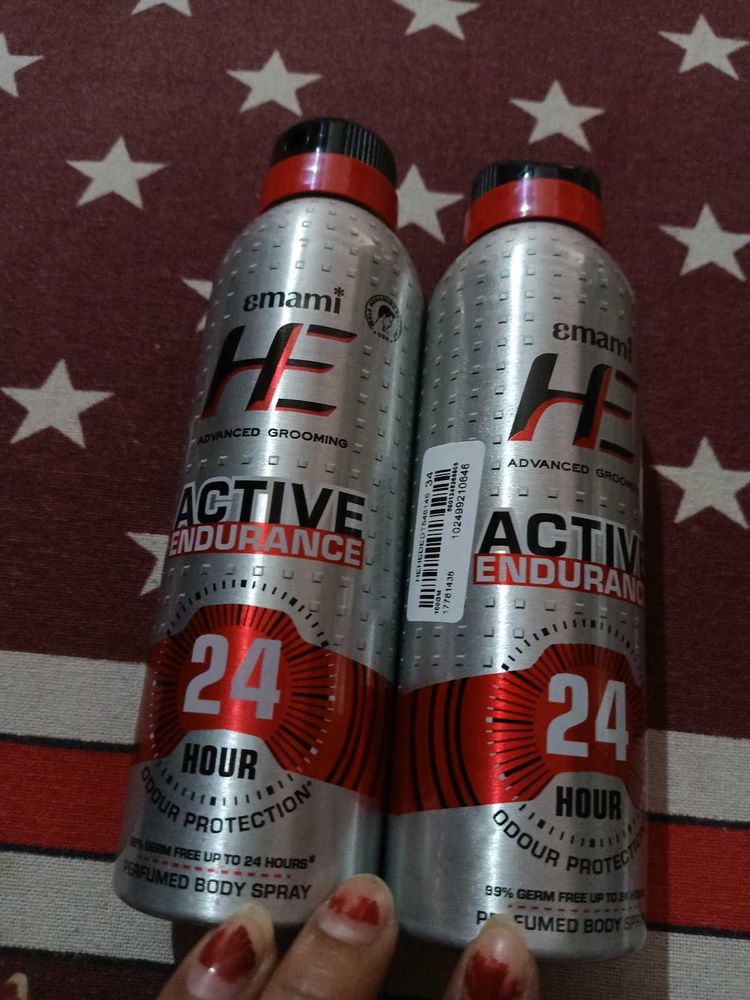Emami HE Active Endurance Body Spray pack of 2