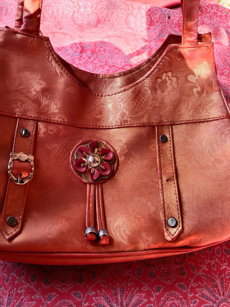 Women orange Handbags