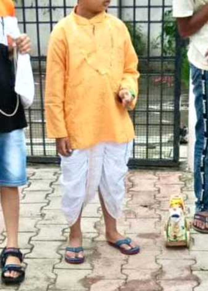Traditional Indian Kurta &amp; Dhoti Set