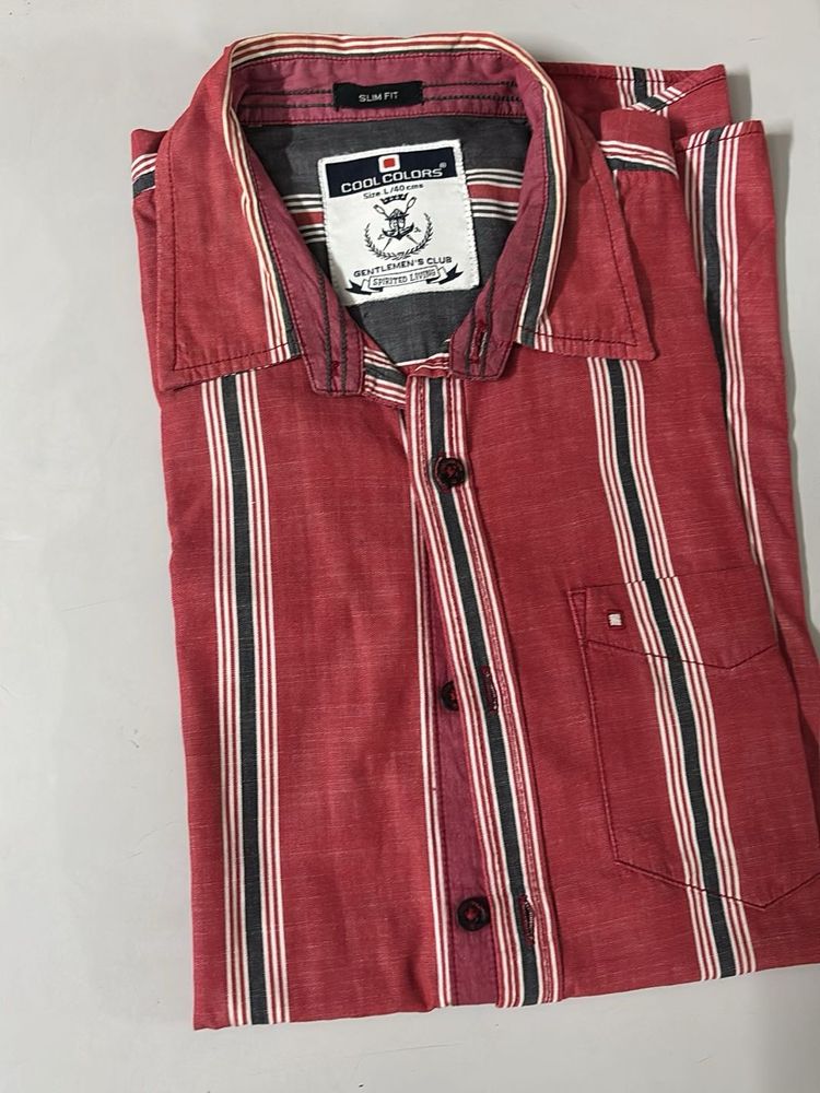 Cool Colors Striped Men's Shirt