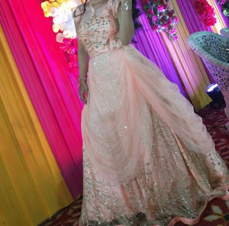 Elegant Peach ball gown