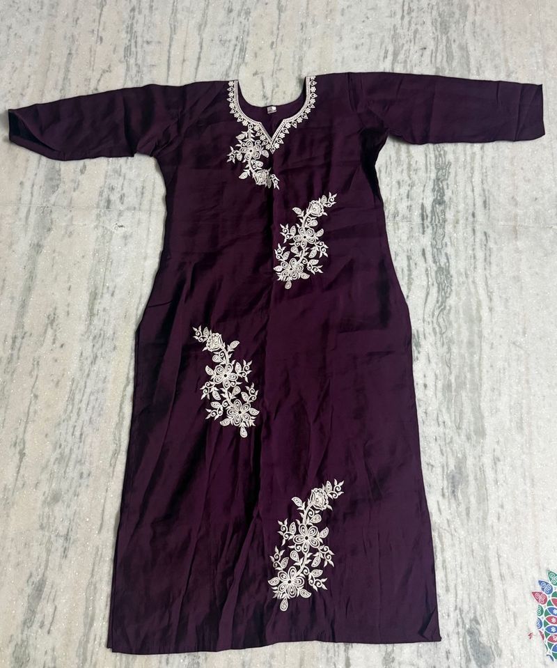 Elegant Embroidered Kurta