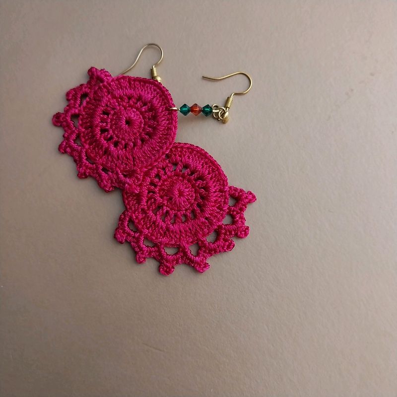 Homemade Silk Thread Earing