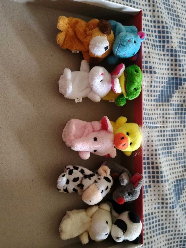 Set of Cute Animal Finger Puppets