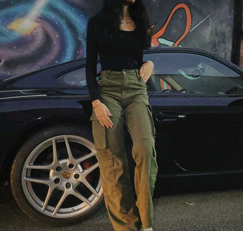 Stylish Olive Cargo Pants