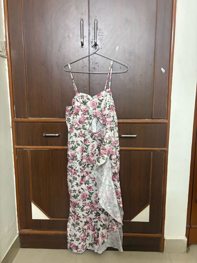 Floral slit dress