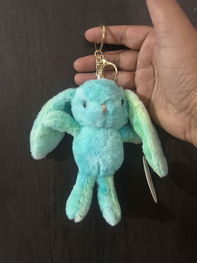 Doll Keyring Rabbit Pastel Gree