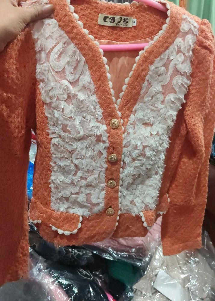 mix Embellished Cardigan tops