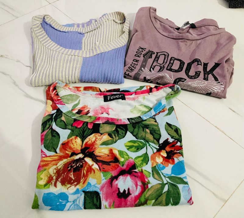 Bundle of 3 Women's crop top