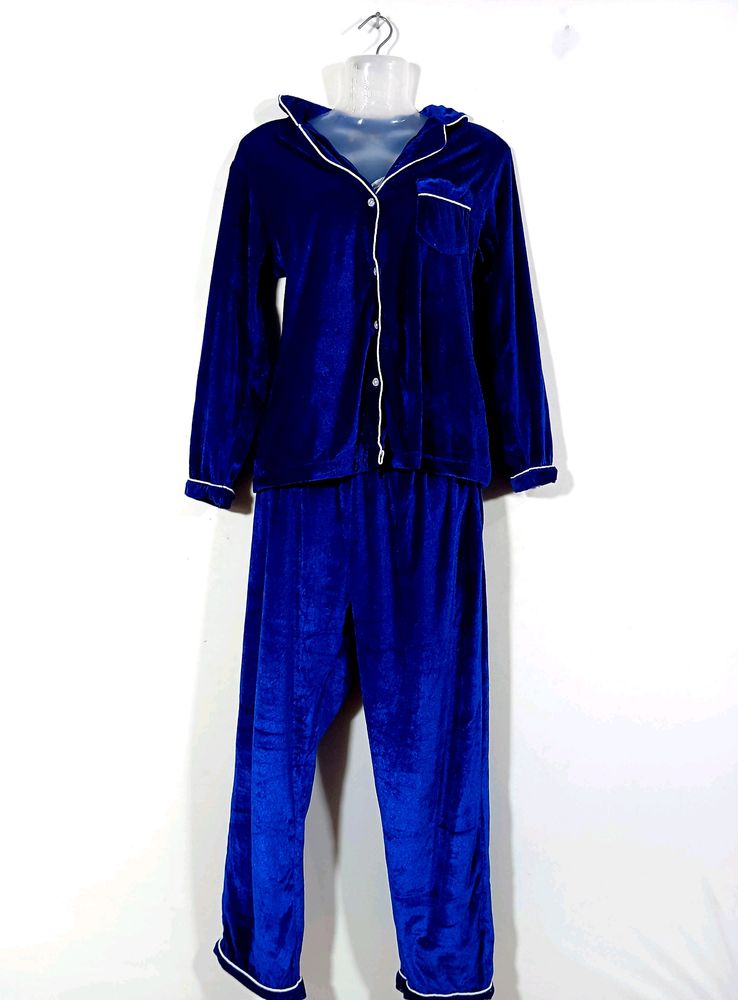 Dark Blue Nightsuit Set (Women)