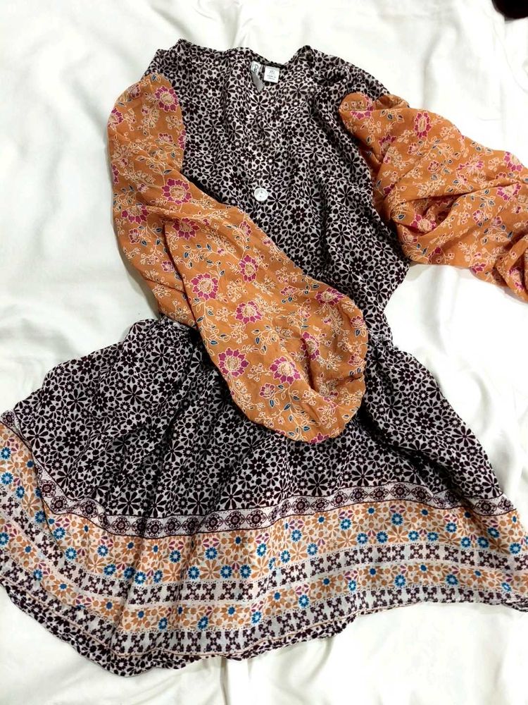 Bohemian Floral Print Tunic