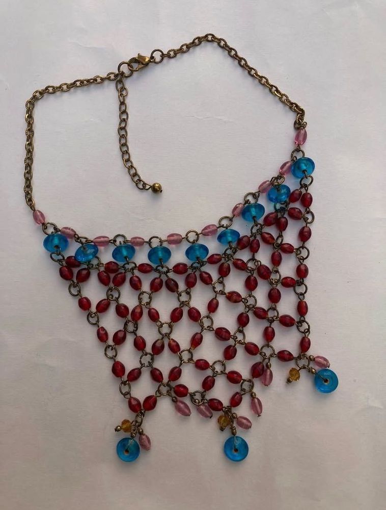 Bohemian handcrafted Beaded Statement Necklace