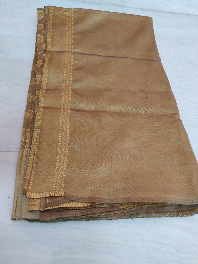 Elegant Golden Saree