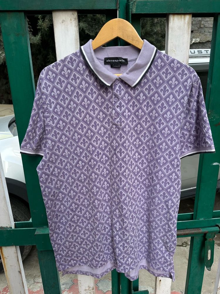 Elevenparis Patterned Polo Shirt