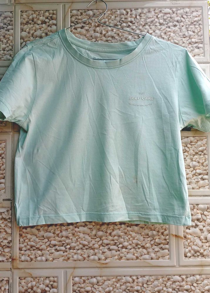 Light Green Basic T-Shirt