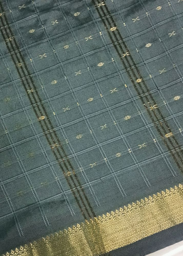 New Silk Gray Saree 💐