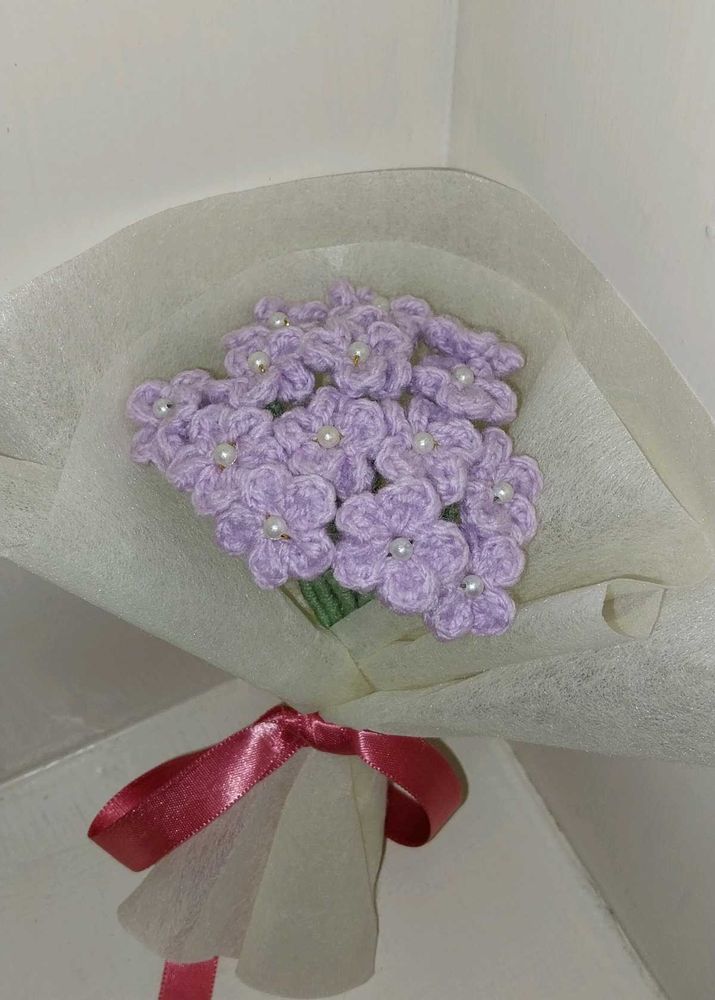 Crochet Baby's Breathe Bouquet