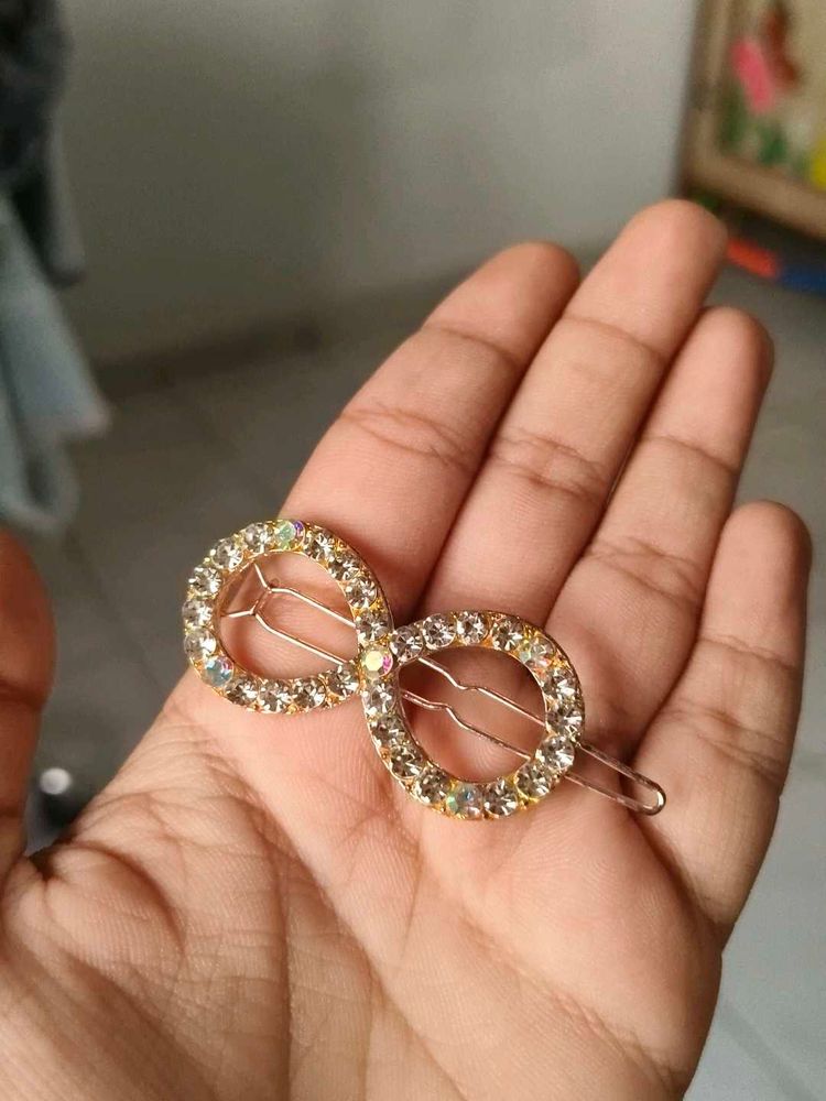 Sparkling Infinity Hair Clip