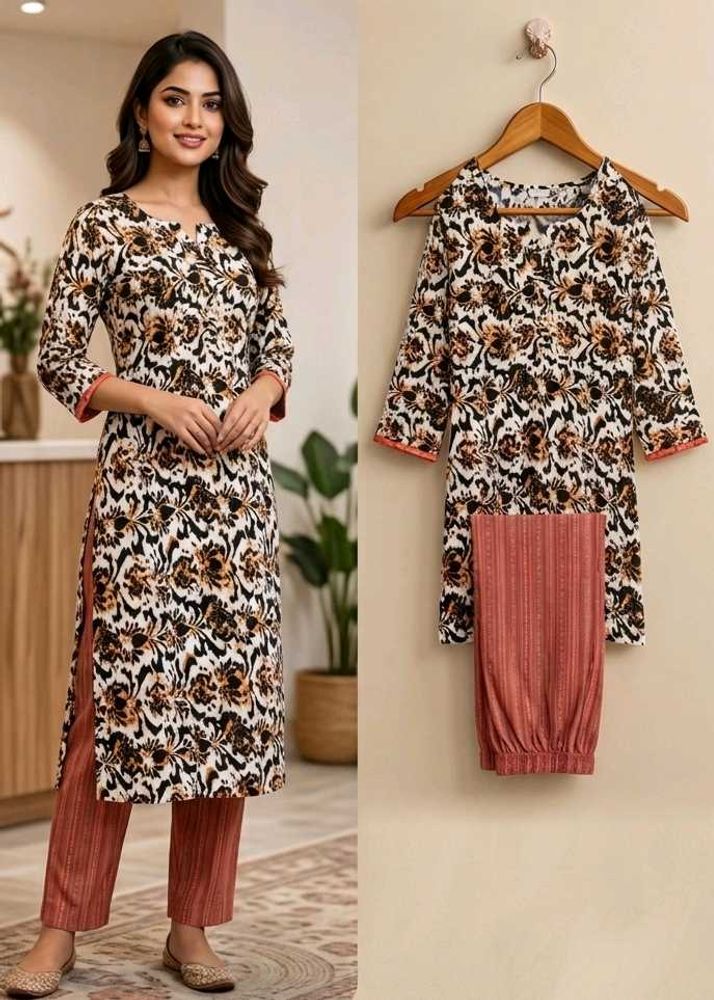Women's Floral Print Kurta Set