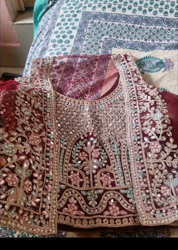 new lahnga(never used) with free neck set
