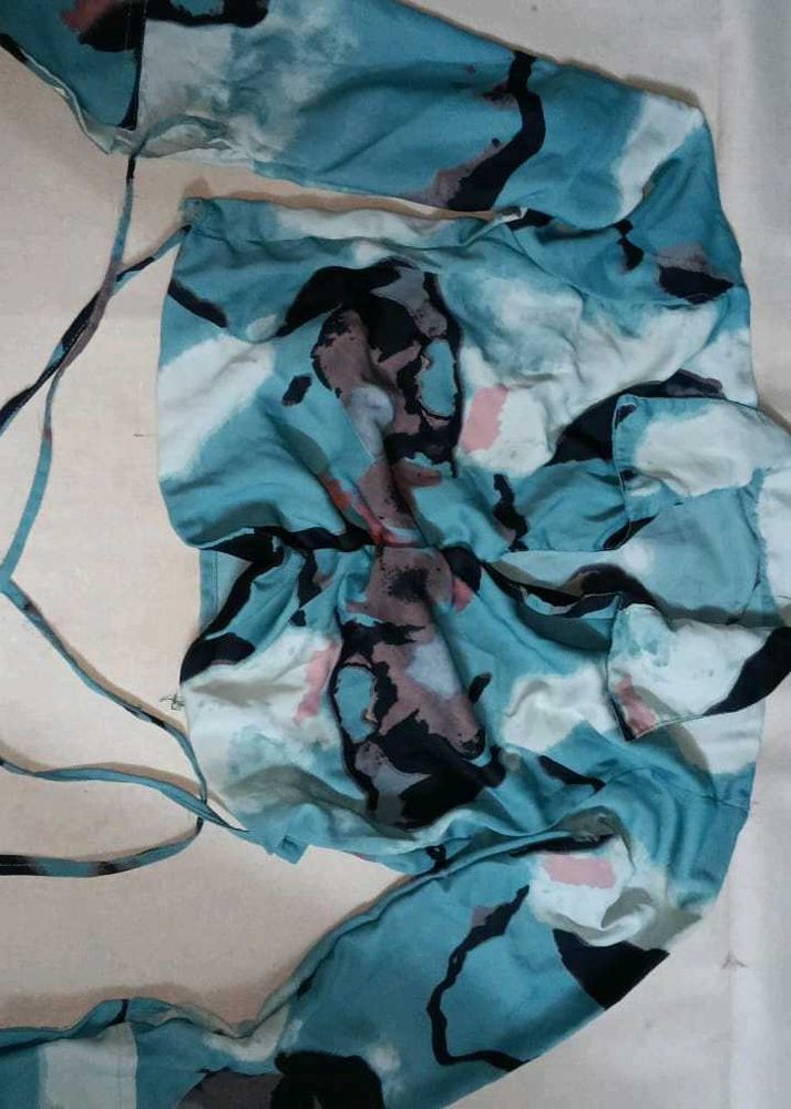 y2k blue top