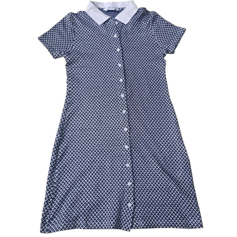 Classic Short Sleeve Button-Up Dress