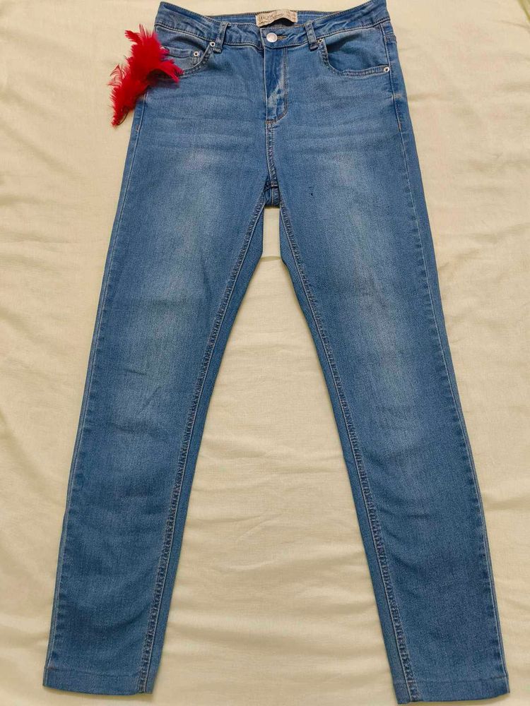 Jennyfer Blue Denim Slim Fit Jeans