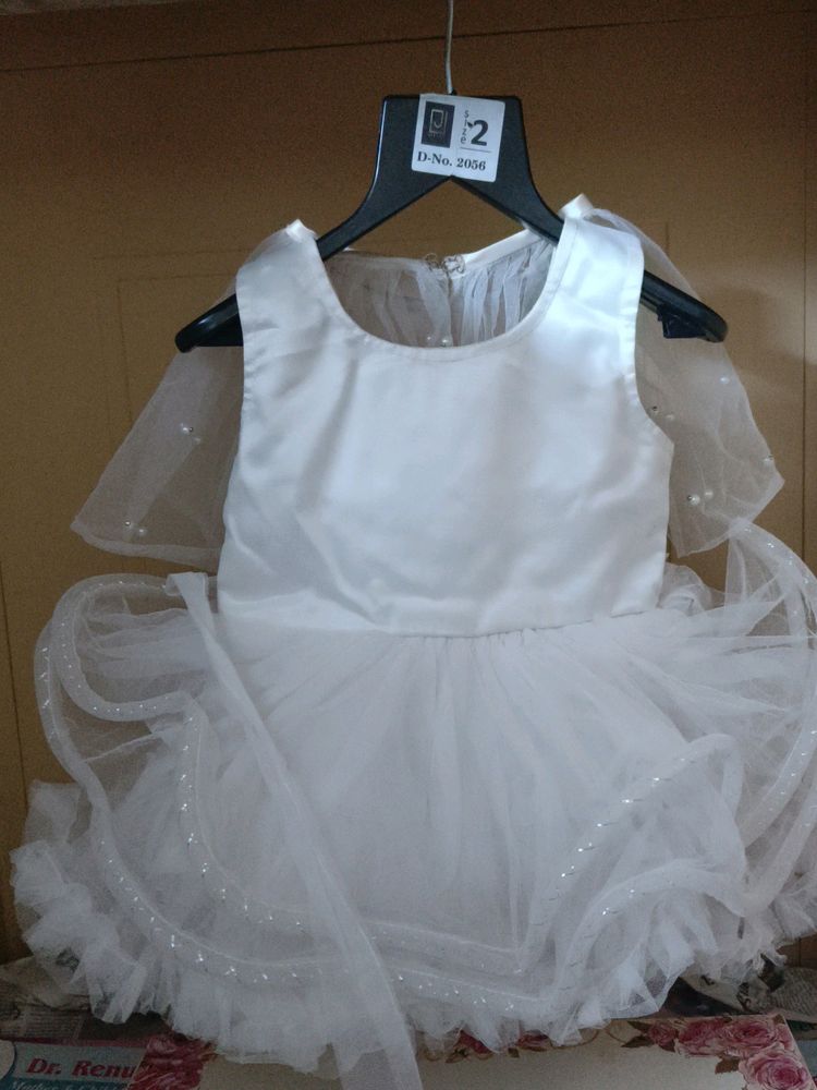 Elegant White Tulle Dress