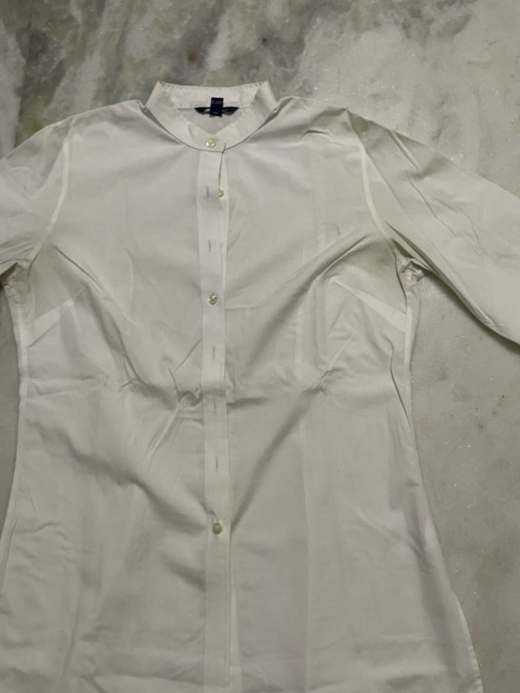 Henley Classic White Band Collar Shirt