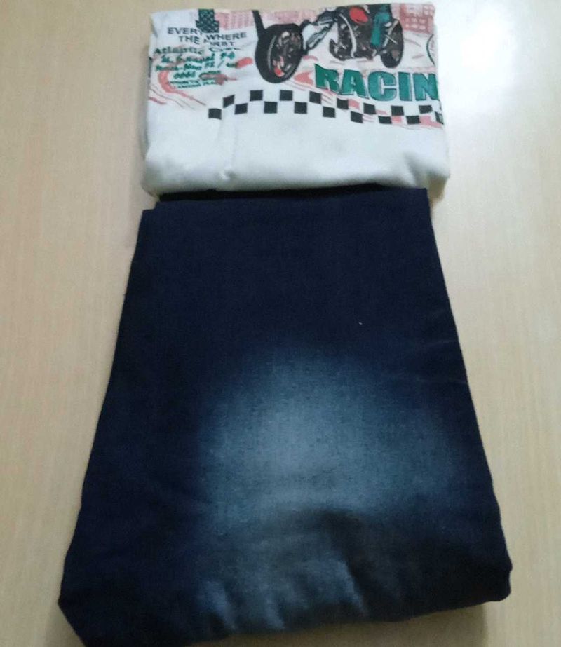Graphic Tee &amp; Jeans Set