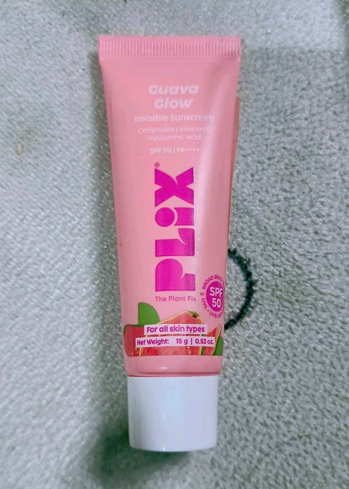 Plix Guava Glow Invisible Sunscreen SPF 50