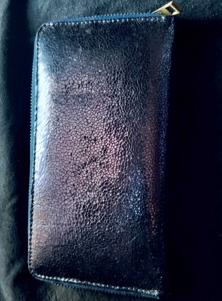 New Stylish blue  glitter Textured Wallet