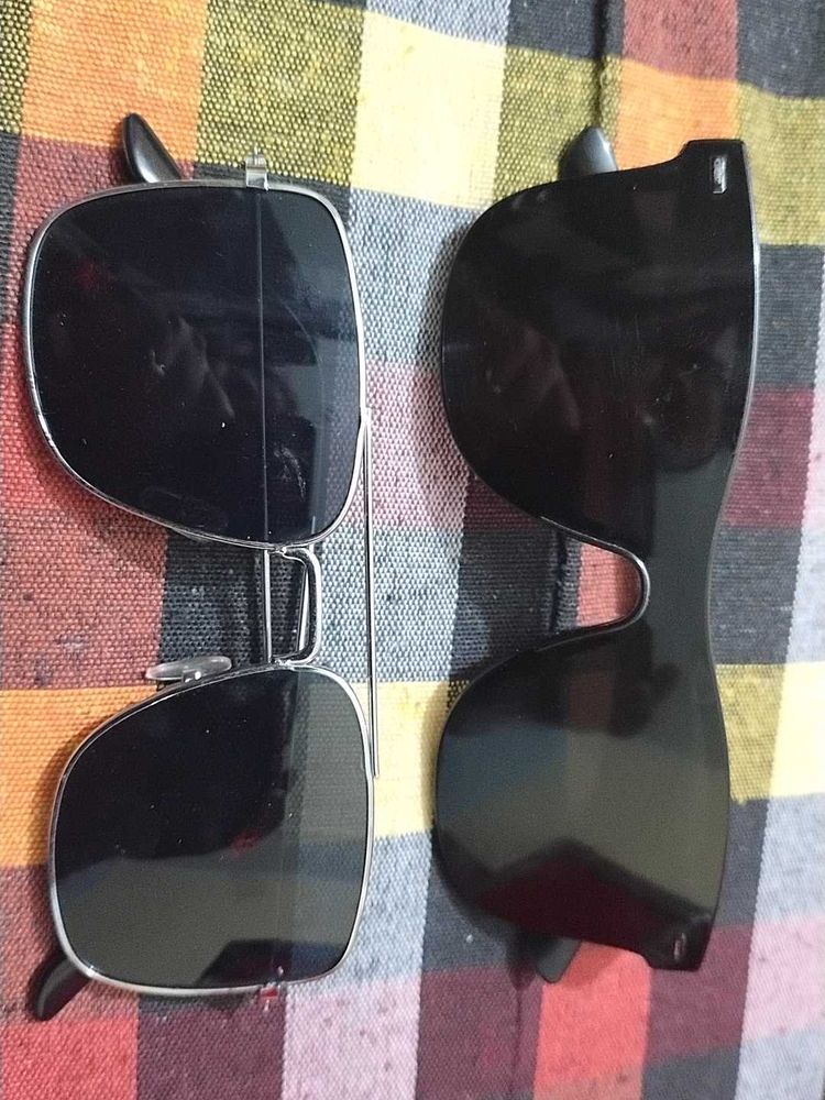 Vintage Style Clip-On Sunglasses
