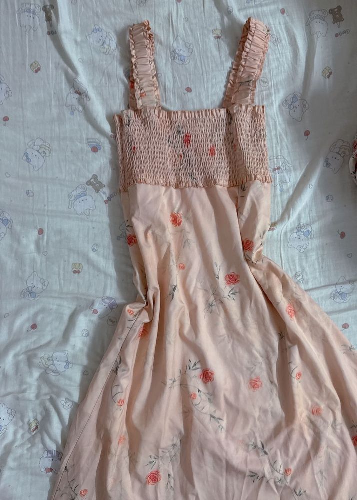 Cute Floral Smocked Dress