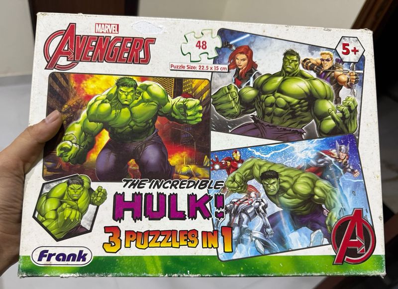 144 pieces Avengers Hulk &amp; Black Widow Puzzle
