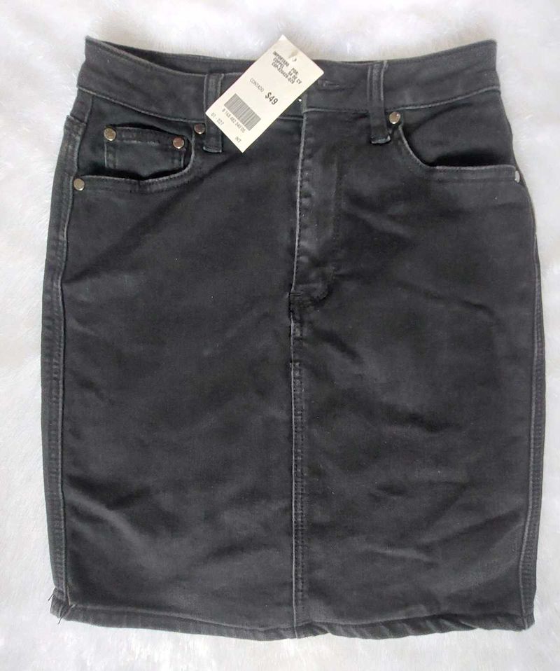 Denim Pencil Skirt
