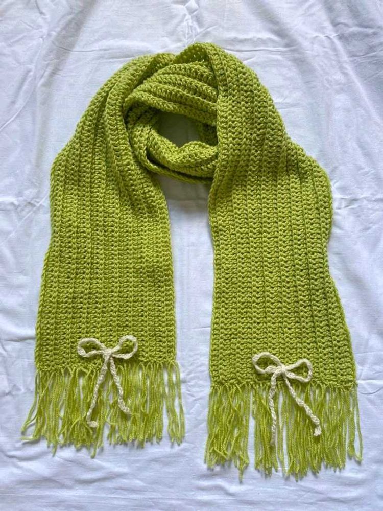 Green Knitted Scarf