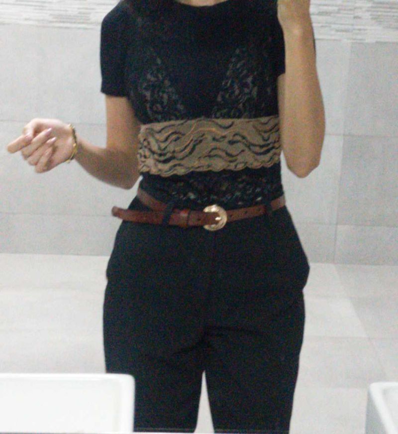 Custom Tailored Elegant Straight Black T